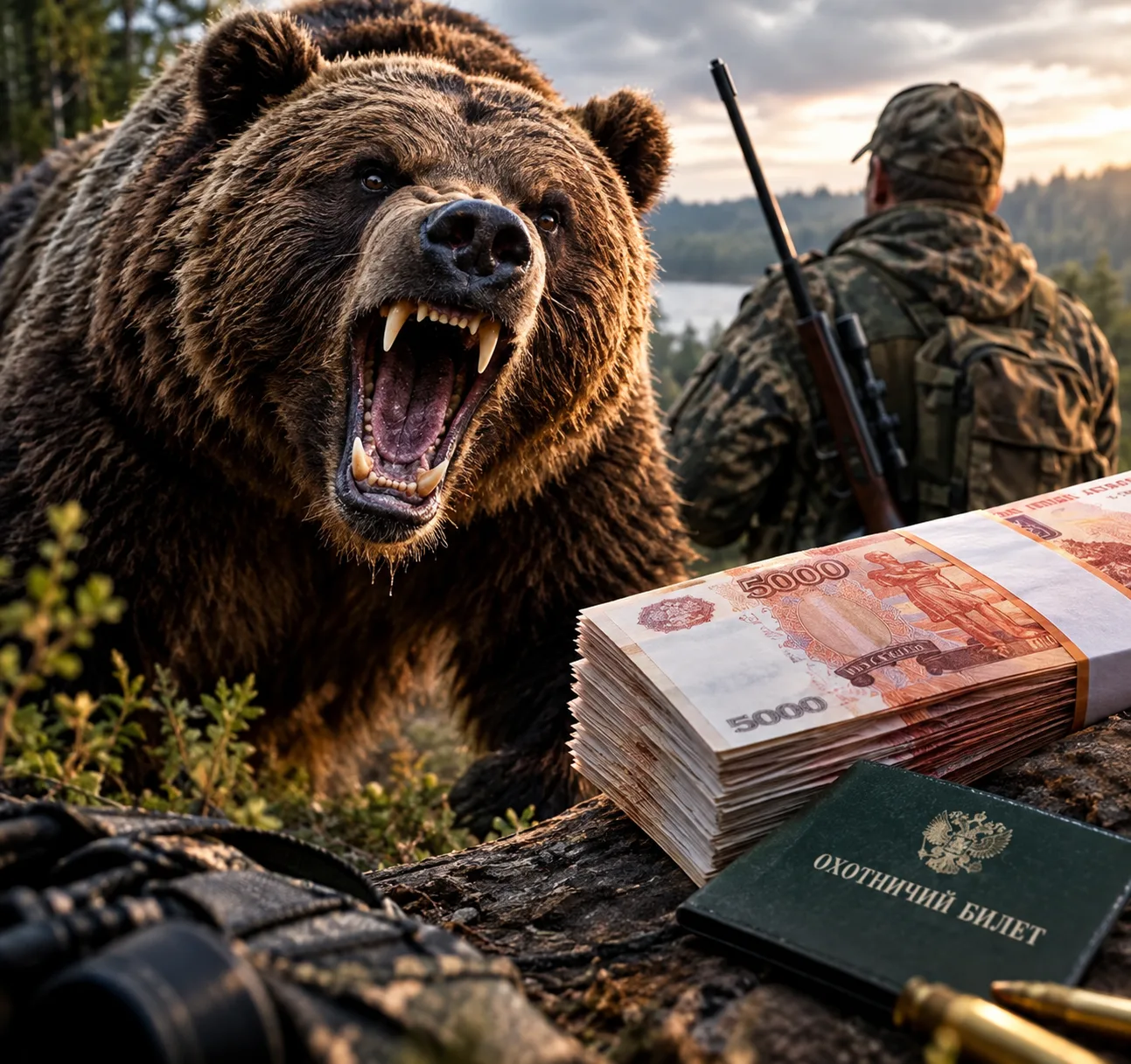 🐻 Томская область: охотникам могут начать платить за каждого добытого медведя.