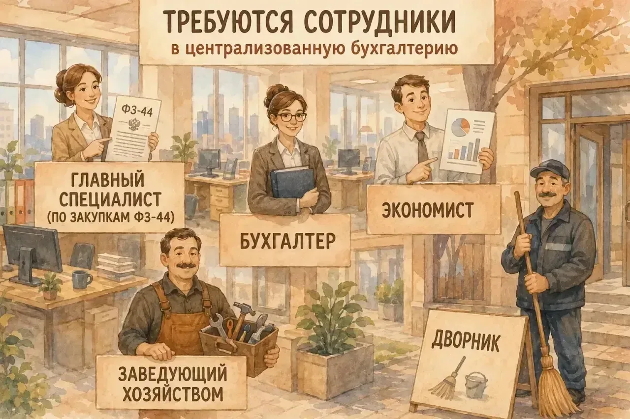 Вакансии

В централизованную бухгалтерию управления образования требуются сотрудники:

✔️Главный спе