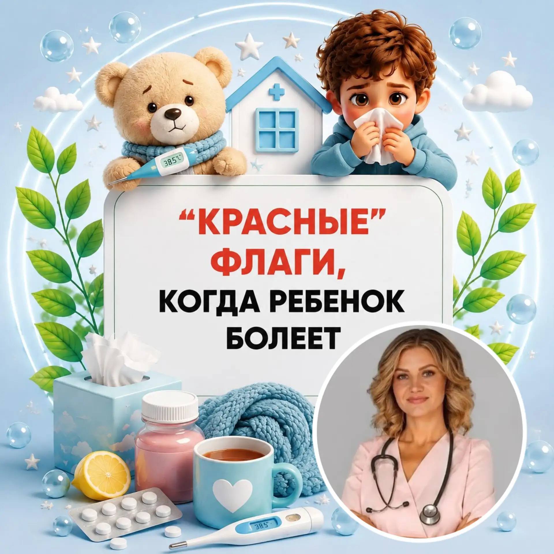 "КРАСНЫЕ ФЛАГИ" ПРИ ПРОСТУДАХ У РЕБЕНКА