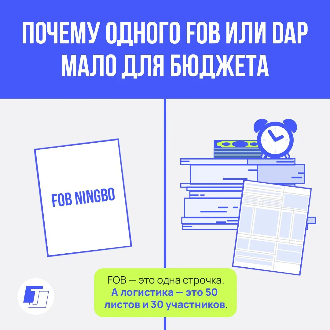 Продолжение темы: международная поставка держится не только на условии Incoterms, а на точности данн
