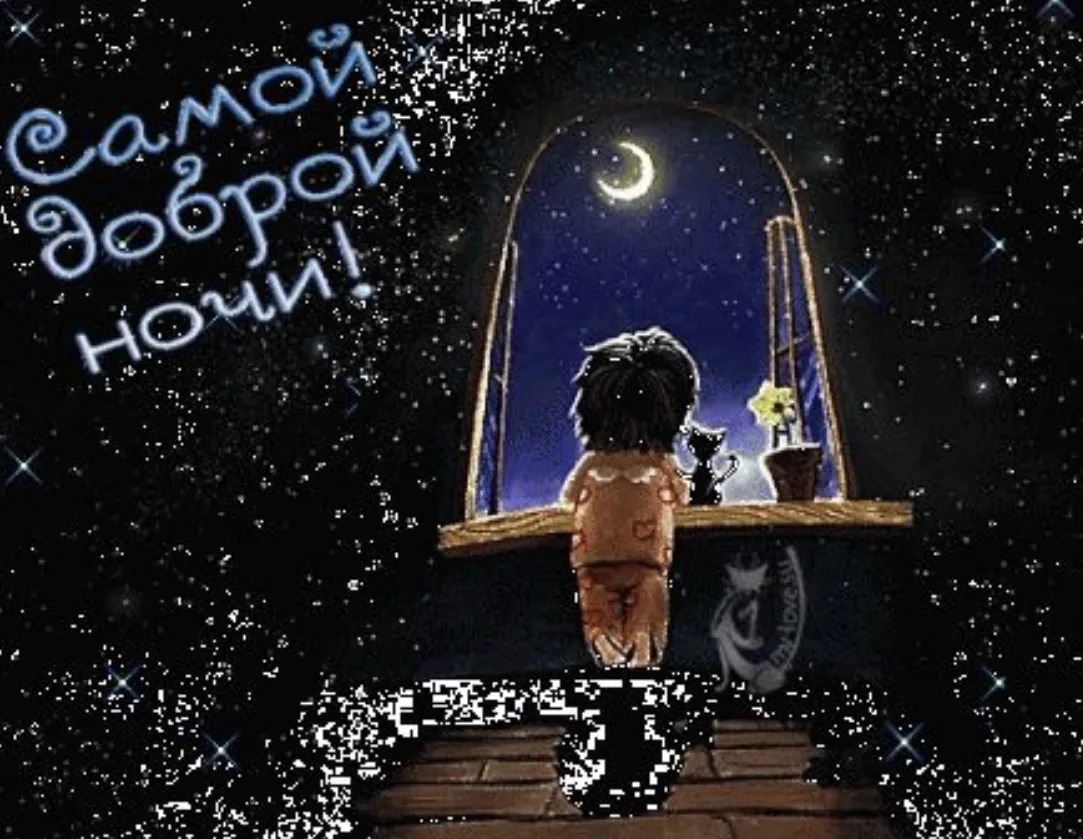 🌓 Спокойной ночи! Сладких снов! Пусть вам приснится что-то хорошее и приятное!