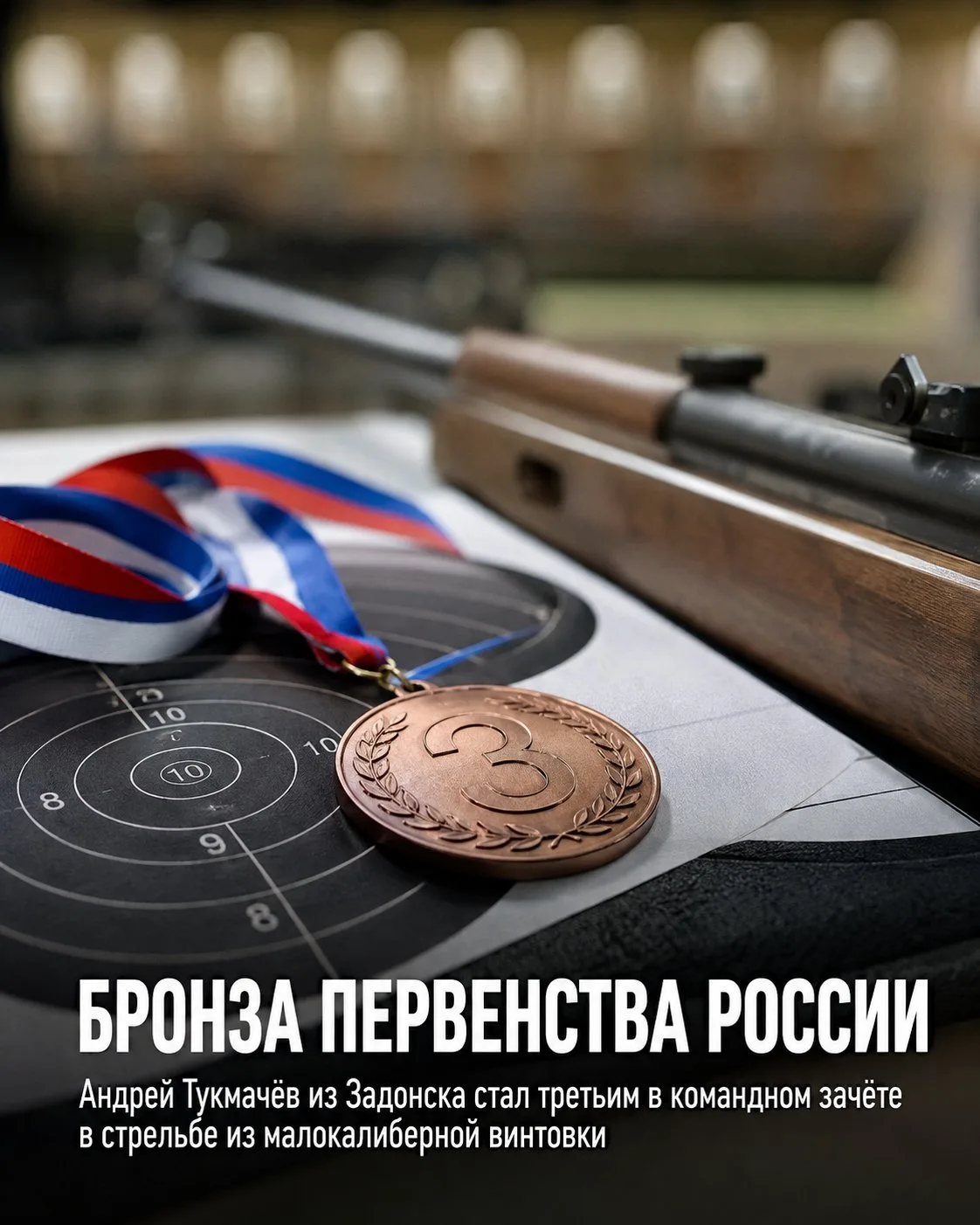 🎯 Наш земляк Андрей Тукмачев завоевал бронзу первенства России