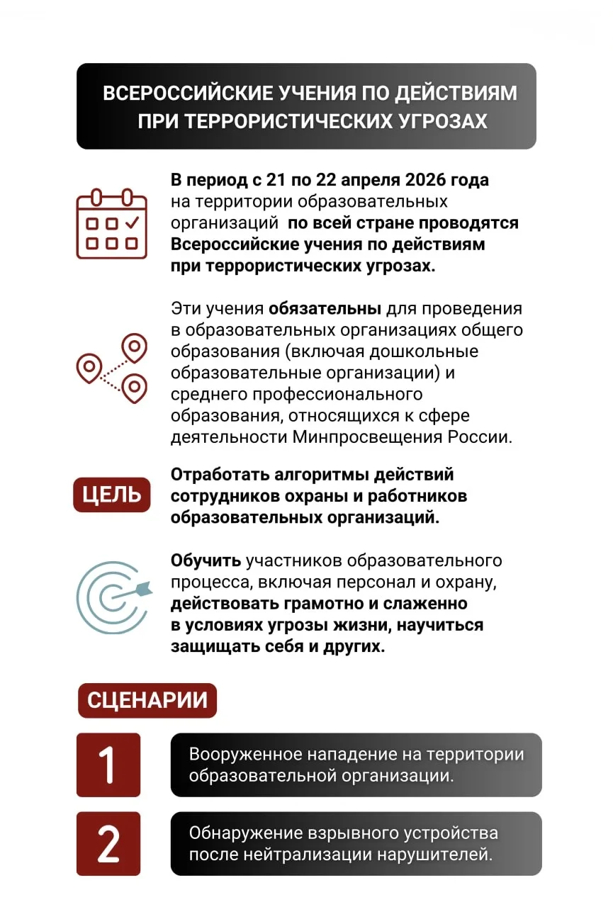 ⚡️Готовимся к Всероссийским антитеррористическим учениям 2026