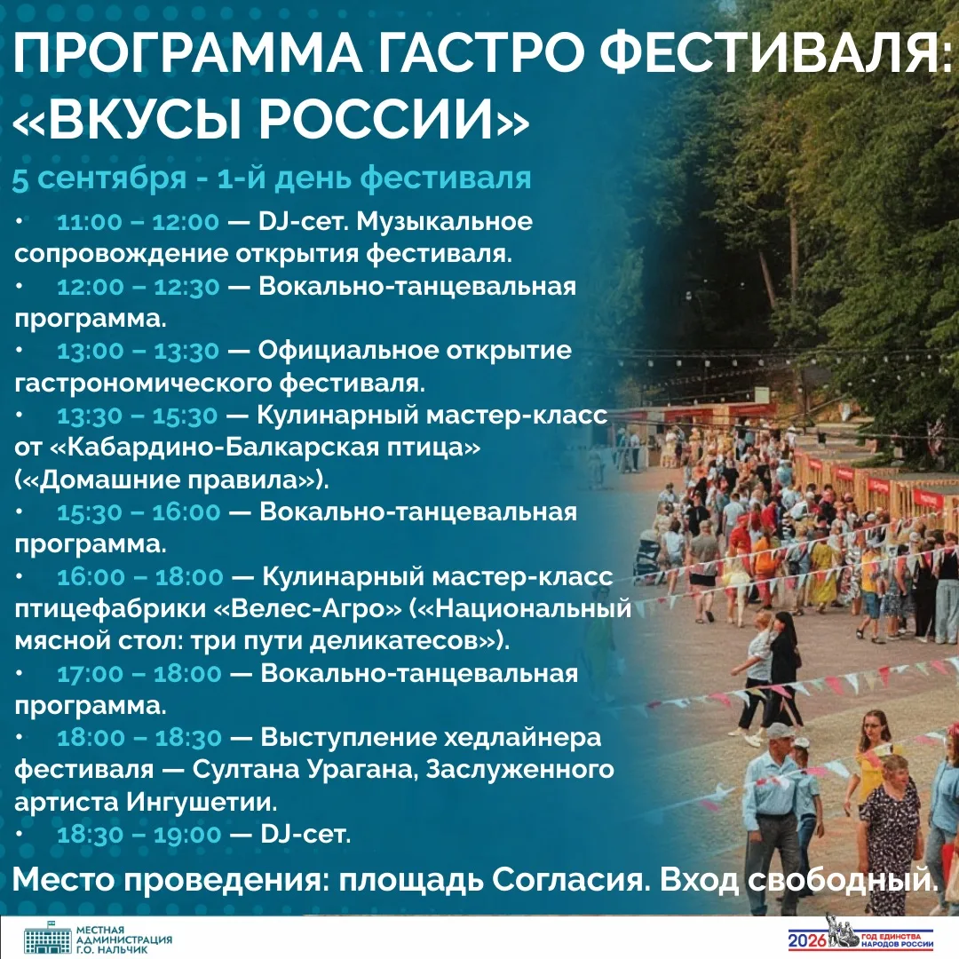 В предстоящие выходные, 5 и 6 сентября, Нальчик станет площадкой проведения масштабного...