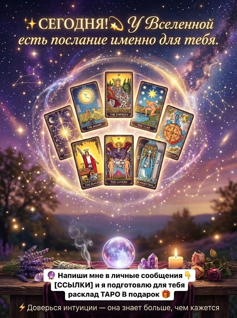 ✨ СЕГОДНЯ!💫 У Вселенной есть послание именно для тебя.