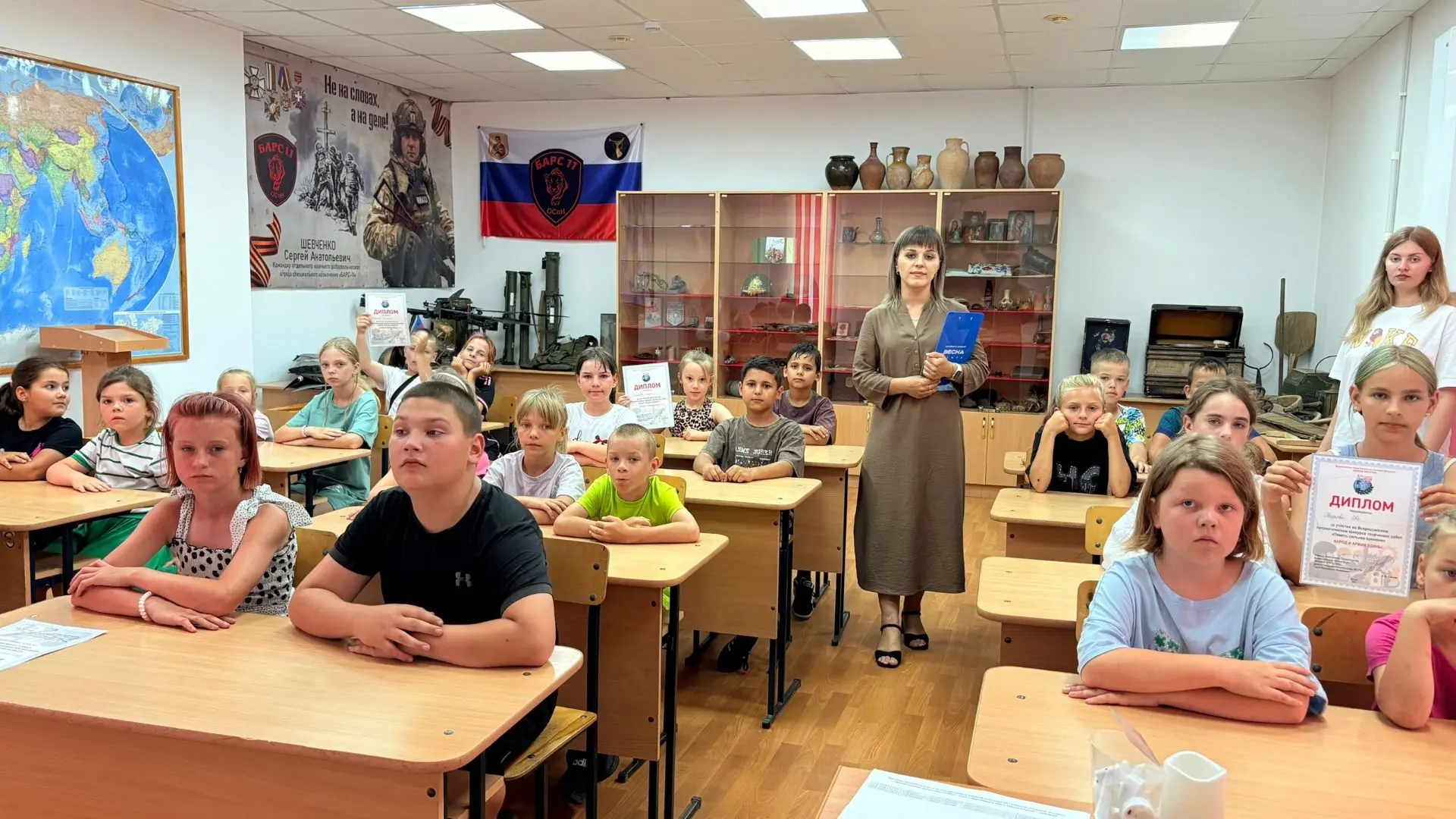 В пришкольном лагере состоялась акция, посвященная Дню памяти и скорби.