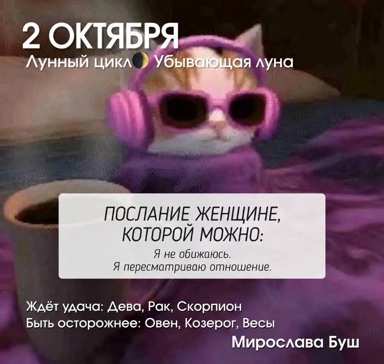 2 октября РЕКОМЕНДАЦИИ 🌛