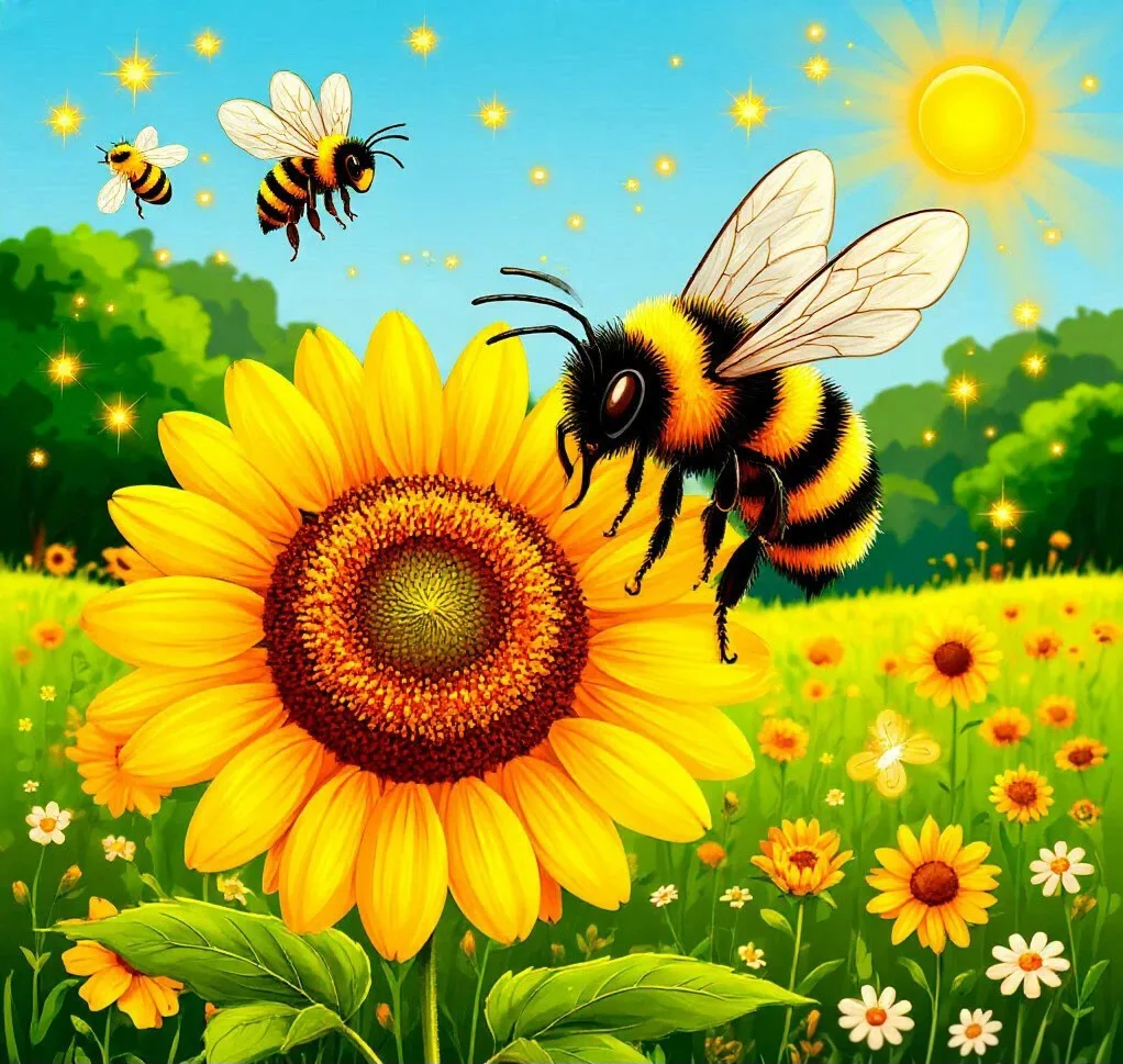 🐝 Маленькие помощники природы 🌸✨