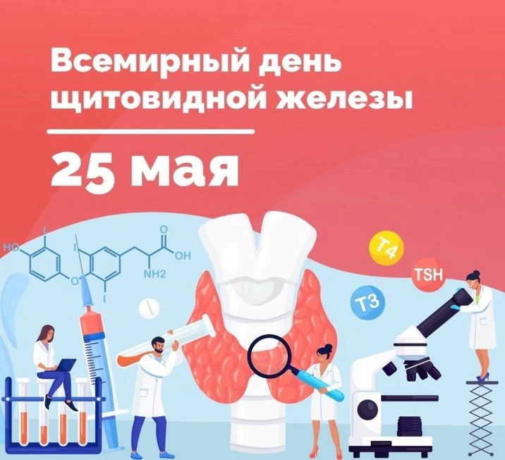 25 мая – Всемирный день щитовидной железы

Этот эндокринный орган, напоминающий по форме бабочку, иг