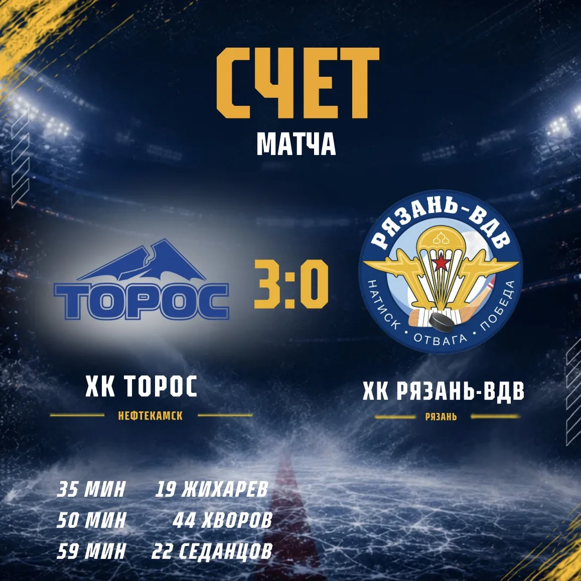 Матч окончен. Счёт известен.