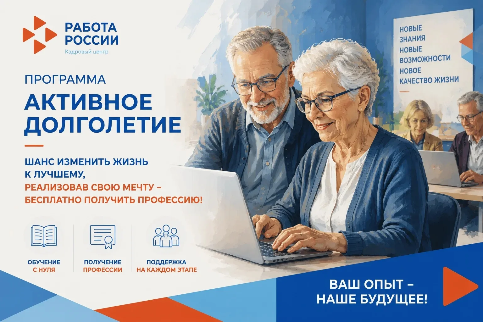 💯«Активное долголетие» – это не просто программа, это  шанс для граждан старшего поколения кардинал