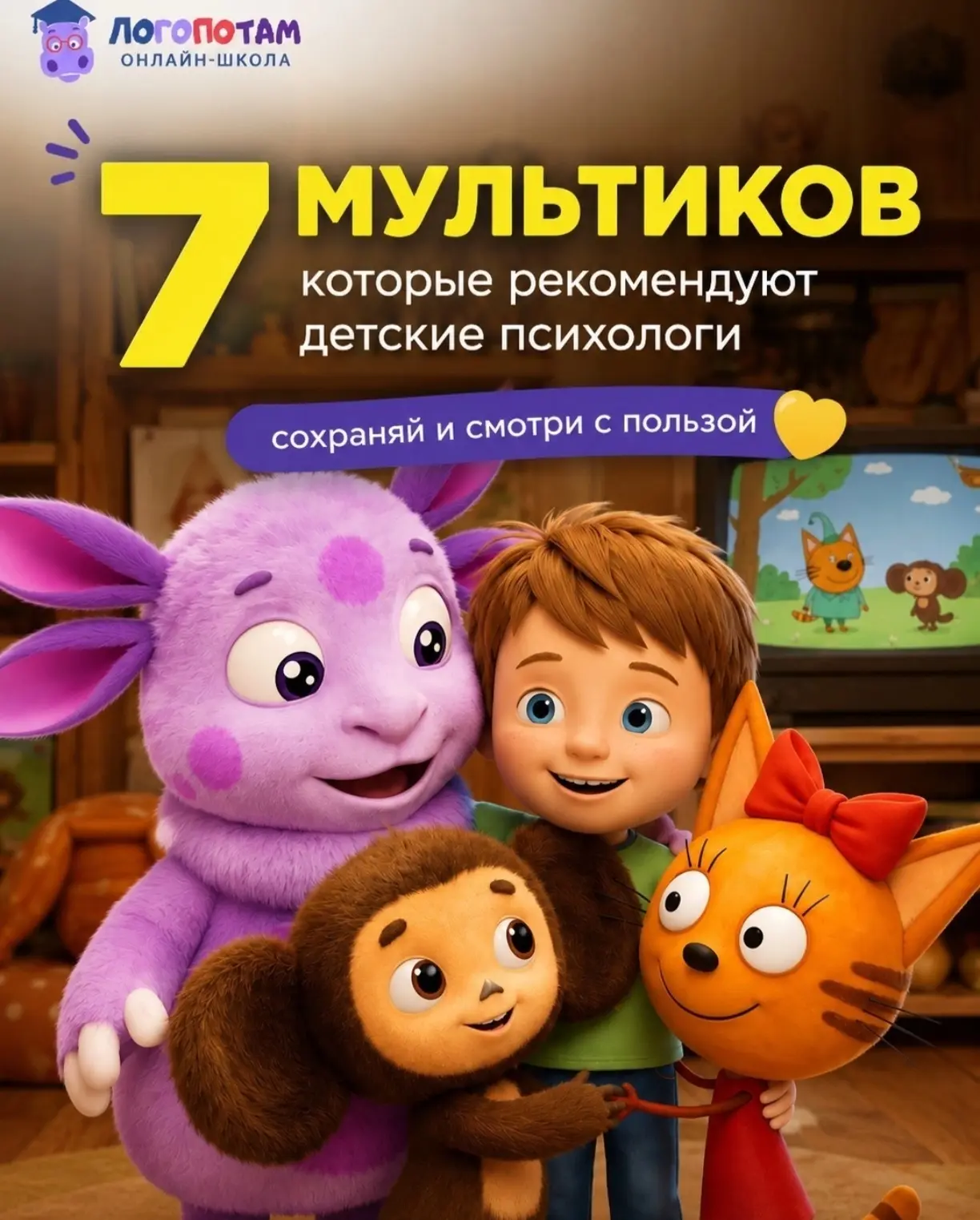 ✅Привет, друзья! Сегодня мы хотим поделиться с вами подборкой мультфильмов, которые рек...