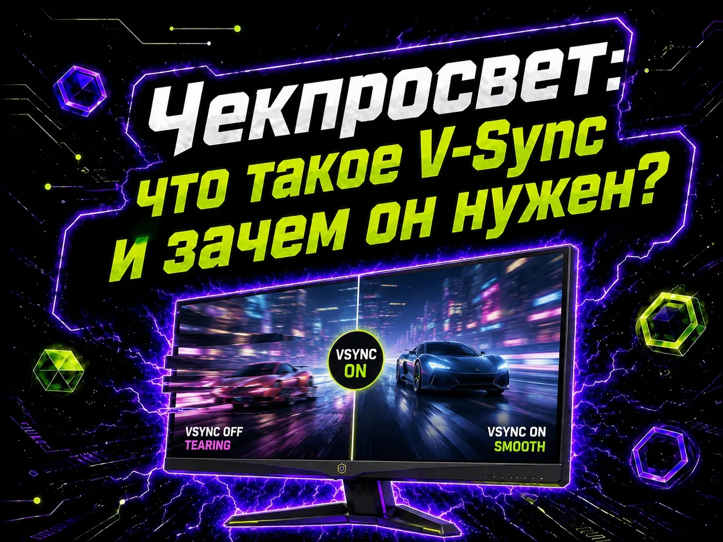 ⚡️Чекпросвет: что такое V-Sync и зачем он нужен?