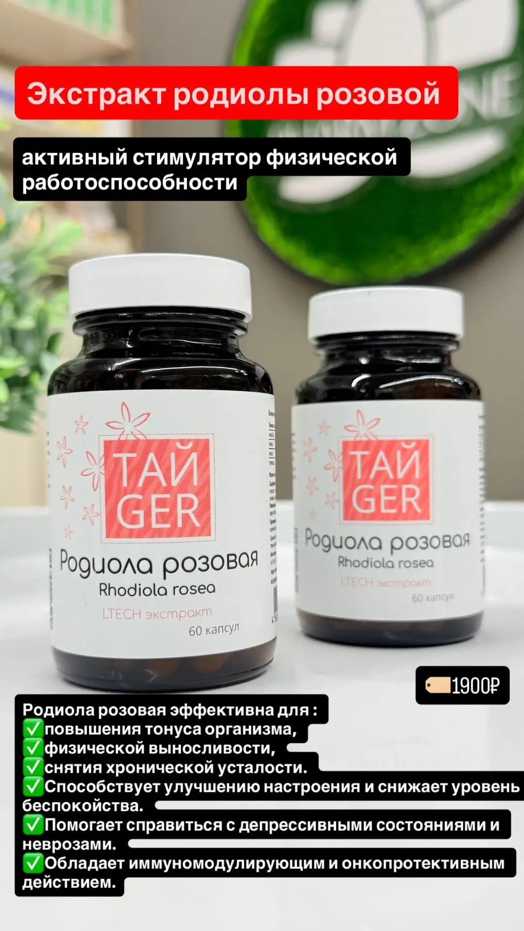 🪴 Природное открытие: золотой корень — антистресс. Бодрит лучше кофе и снижает кортизол