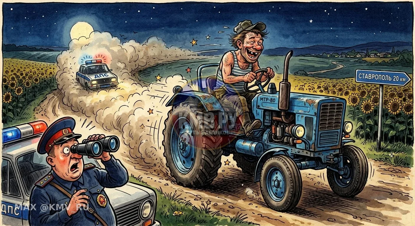 🚜 Угнал трактор, чтобы доехать до дома: на Ставрополье будут судить незадачливого угон...