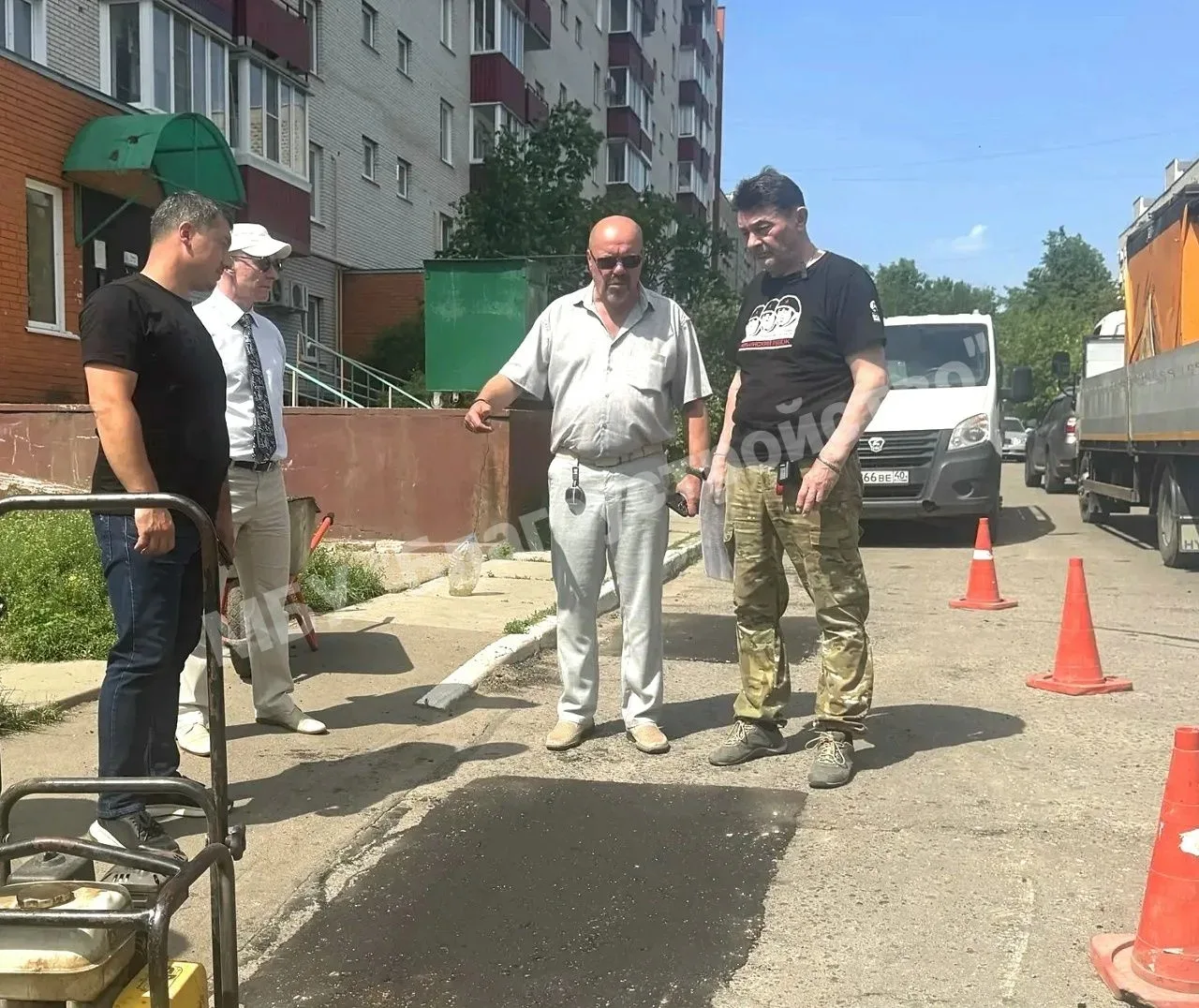 🔺Дорожная комиссия проверила ямочный ремонт и обновление переходов в Обнинске  На сегодня обновили 5