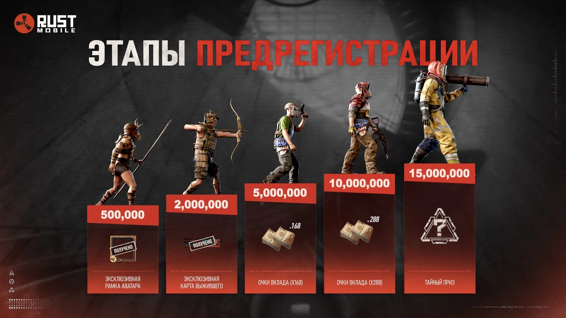 2 000 000 предрегистраций в Rust Mobile! 🔥🪓