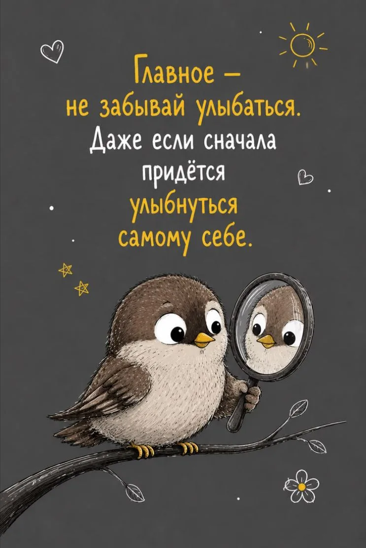 Главное — не забывай улыбаться.