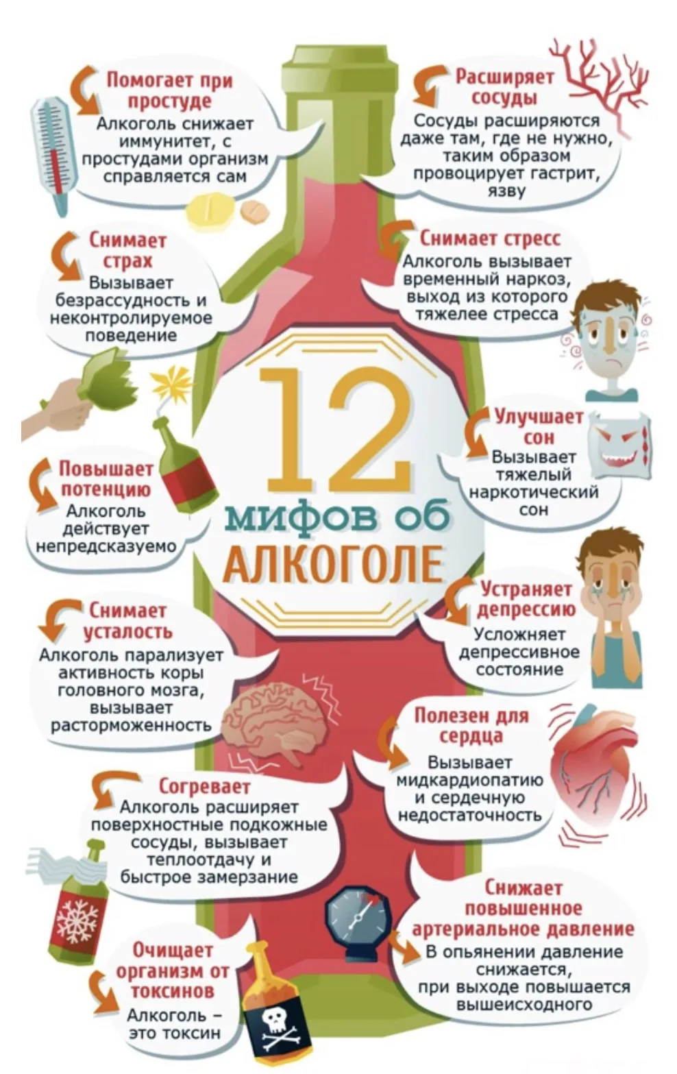12 мифов об алкоголе👆👆👆