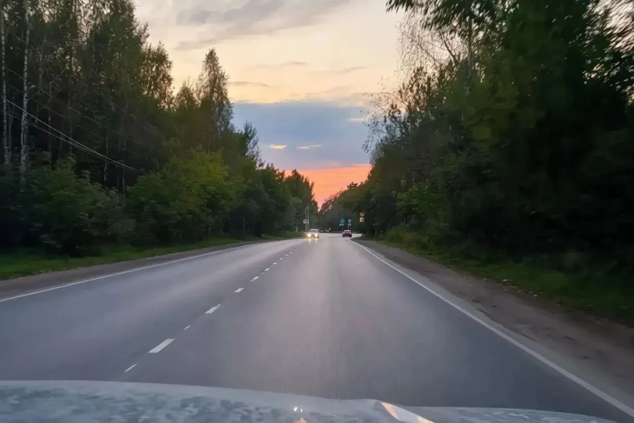 Закат триколор в Пермском крае  ❤️💙🤍