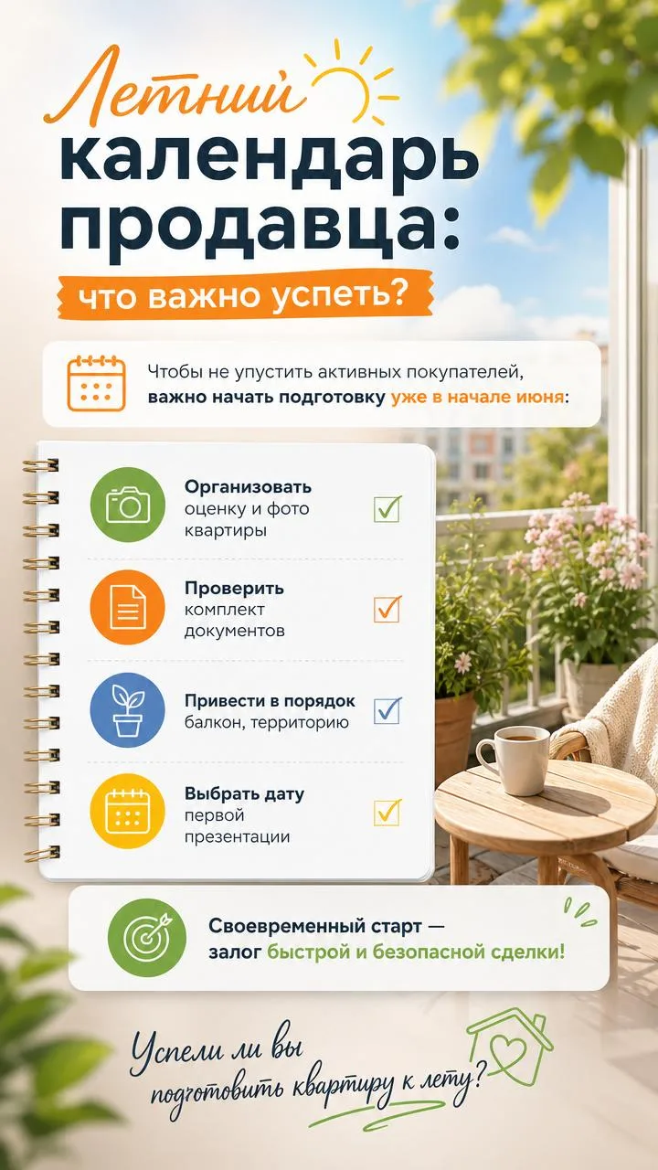Летний календарь продавца: что важно успеть? 🌿

Каждое лето рынок начинает «просыпаться» — активные