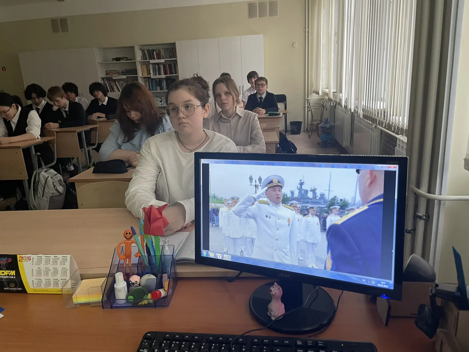 🛳️Встреча старшеклассников с представителями Тихоокеанского высшего военно-морского училища имени С.