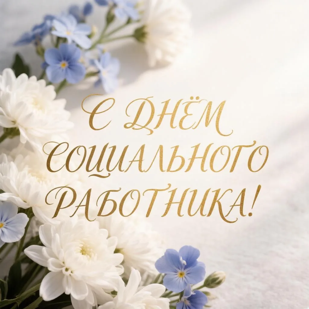 Уважаемые сотрудники! 
Поздравляю с Днем социального работника! 
От всего сердца желаю вам крепкого 