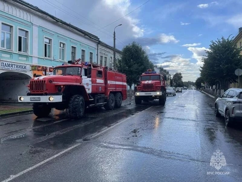 В Мценске произошло возгорание