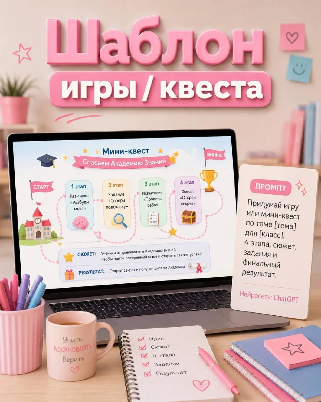 Одна тема — целый комплект материалов с ИИ!
