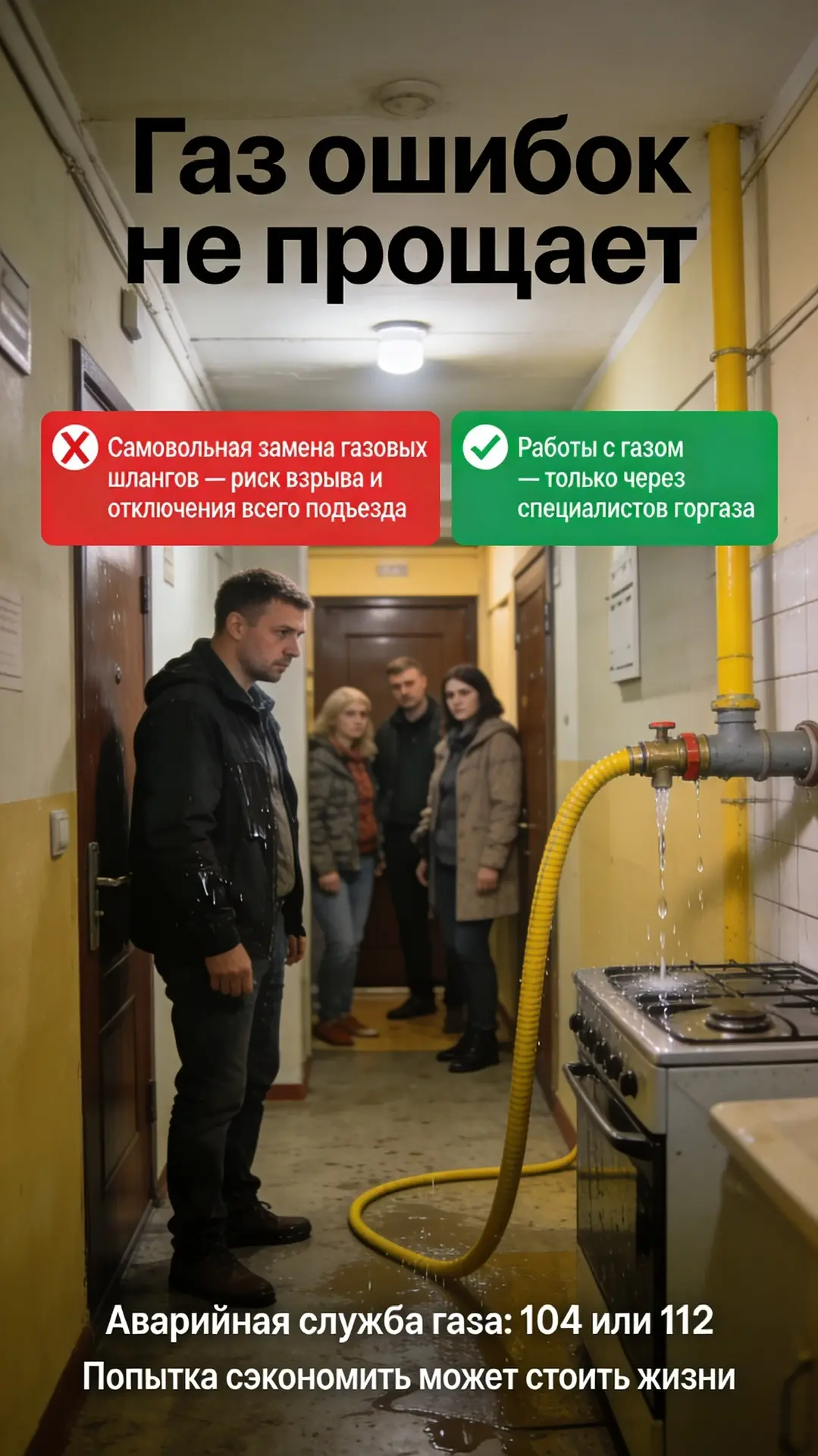 Жительница Альметьевска решила сама заменить газовые шланги. Перепутала подключение и з...