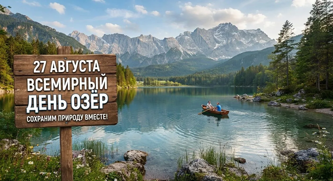 💦 27 августа отмечается Всемирный день озёр - новая официальная экологическая дата, уч...