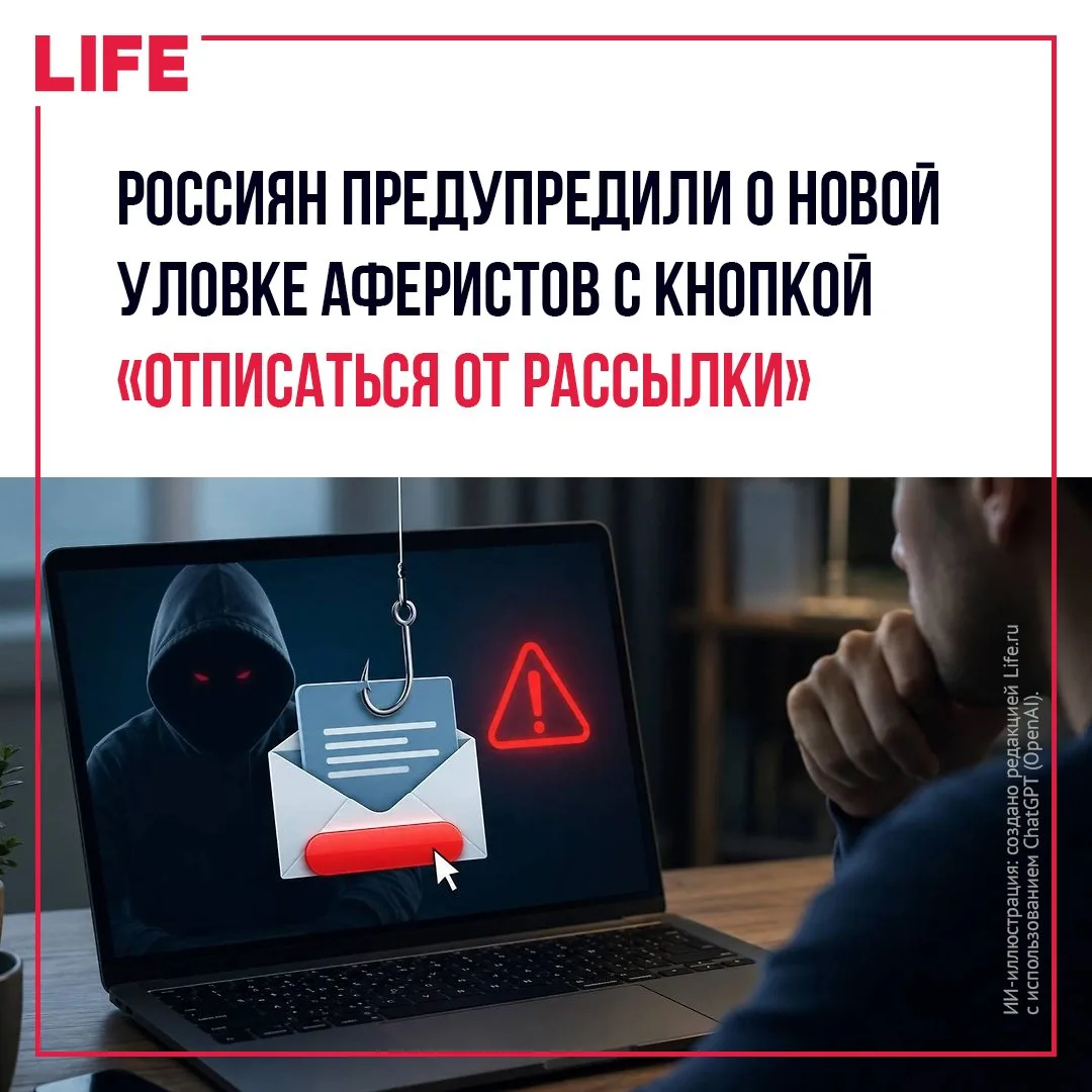 Мошенники начали рассылать фальшивые письма с кнопкой «отписаться от рассылки».