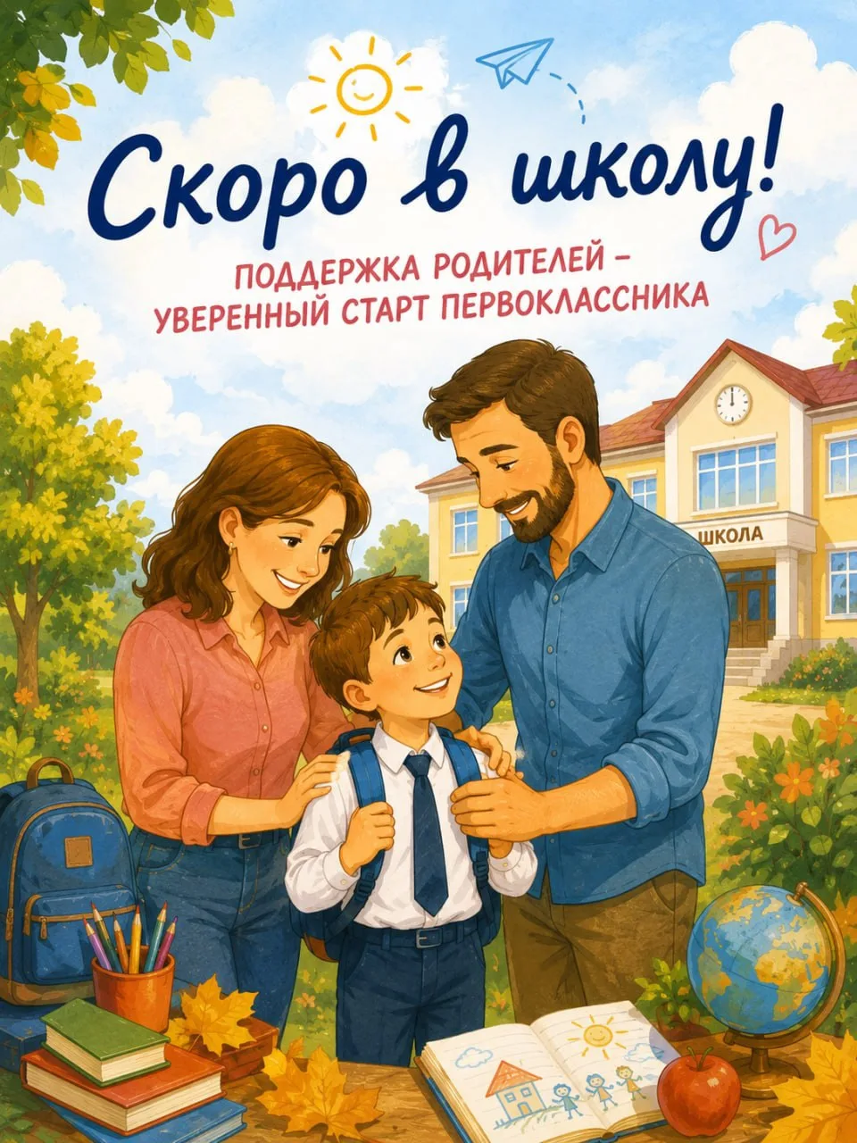 🎒 Скоро в школу!

Совсем скоро для наших первоклассников прозвенит первый школьный звонок. Для ребе