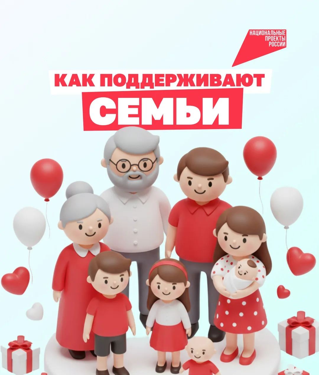 Миллионы людей уже получили поддержку по нацпроекту «Семья» 

Заместитель Председателя Правительства