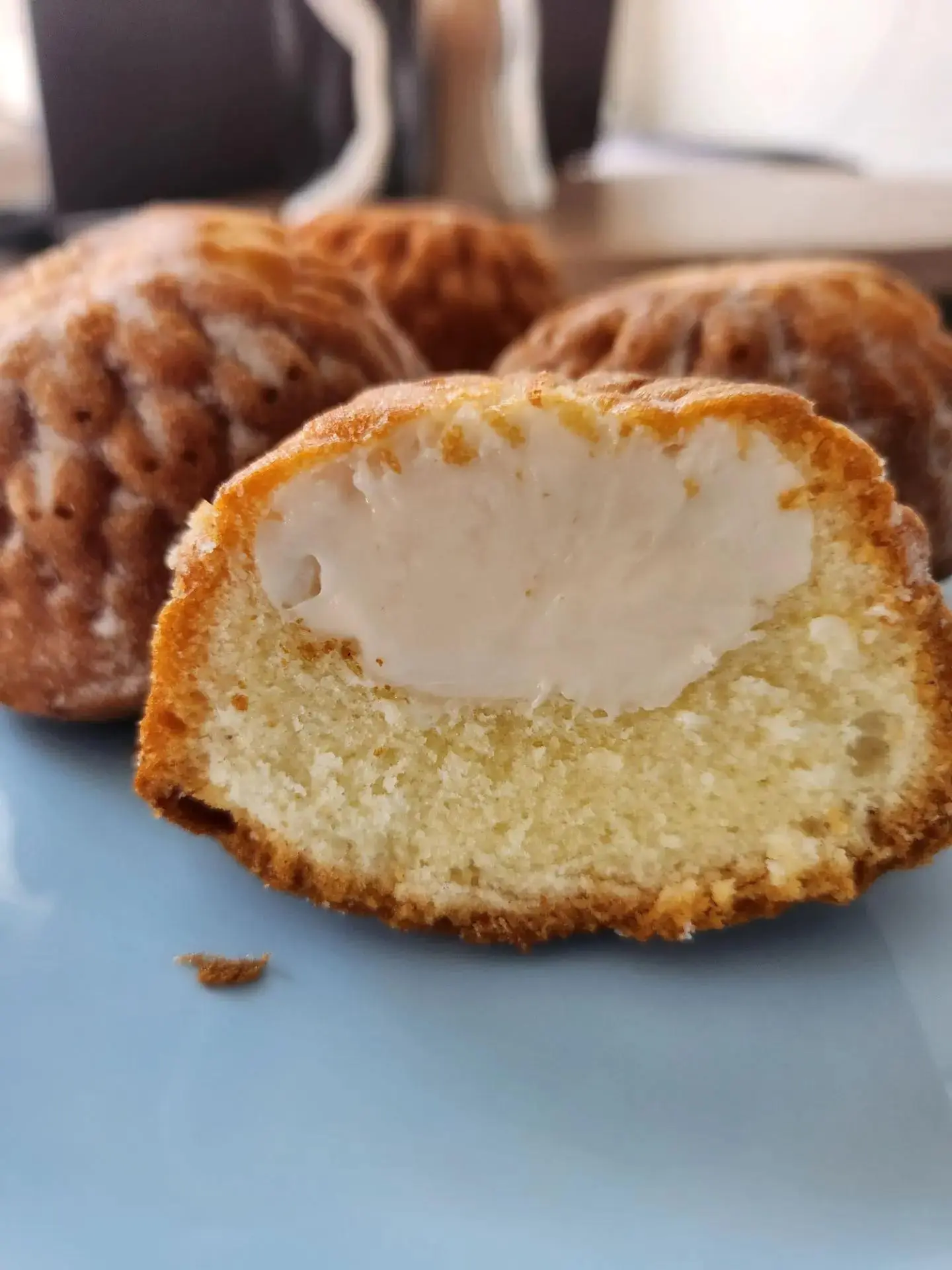 Ванильные кексы с заварным кремом 🧁✨