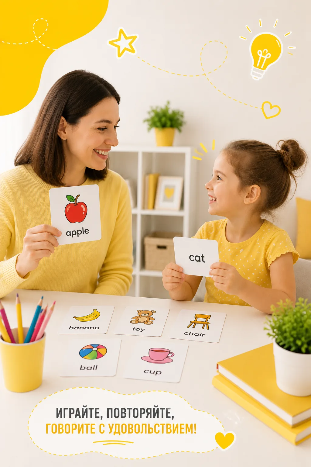 🎲 Как родители могут потренировать английский с ребёнком дома?
