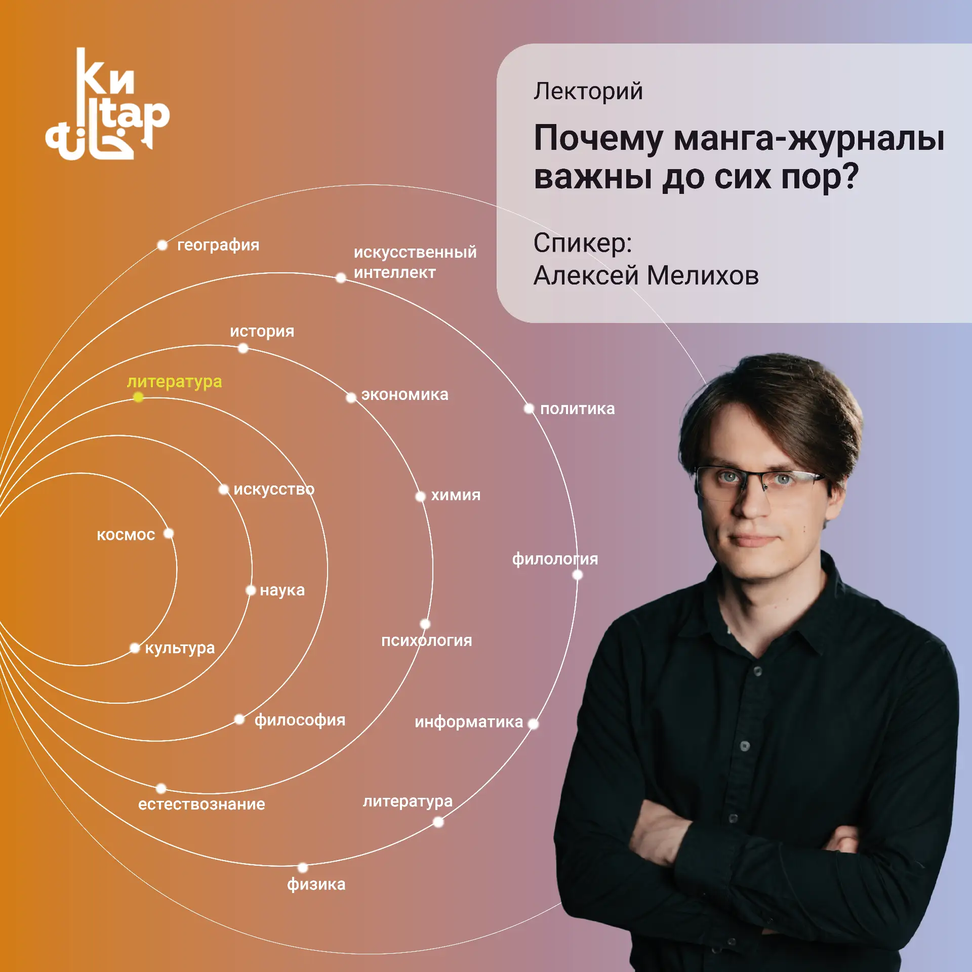 #Лекторий Кандидат филологических наук Алексей Мелихов (КФУ) проведёт встречу о феномен...