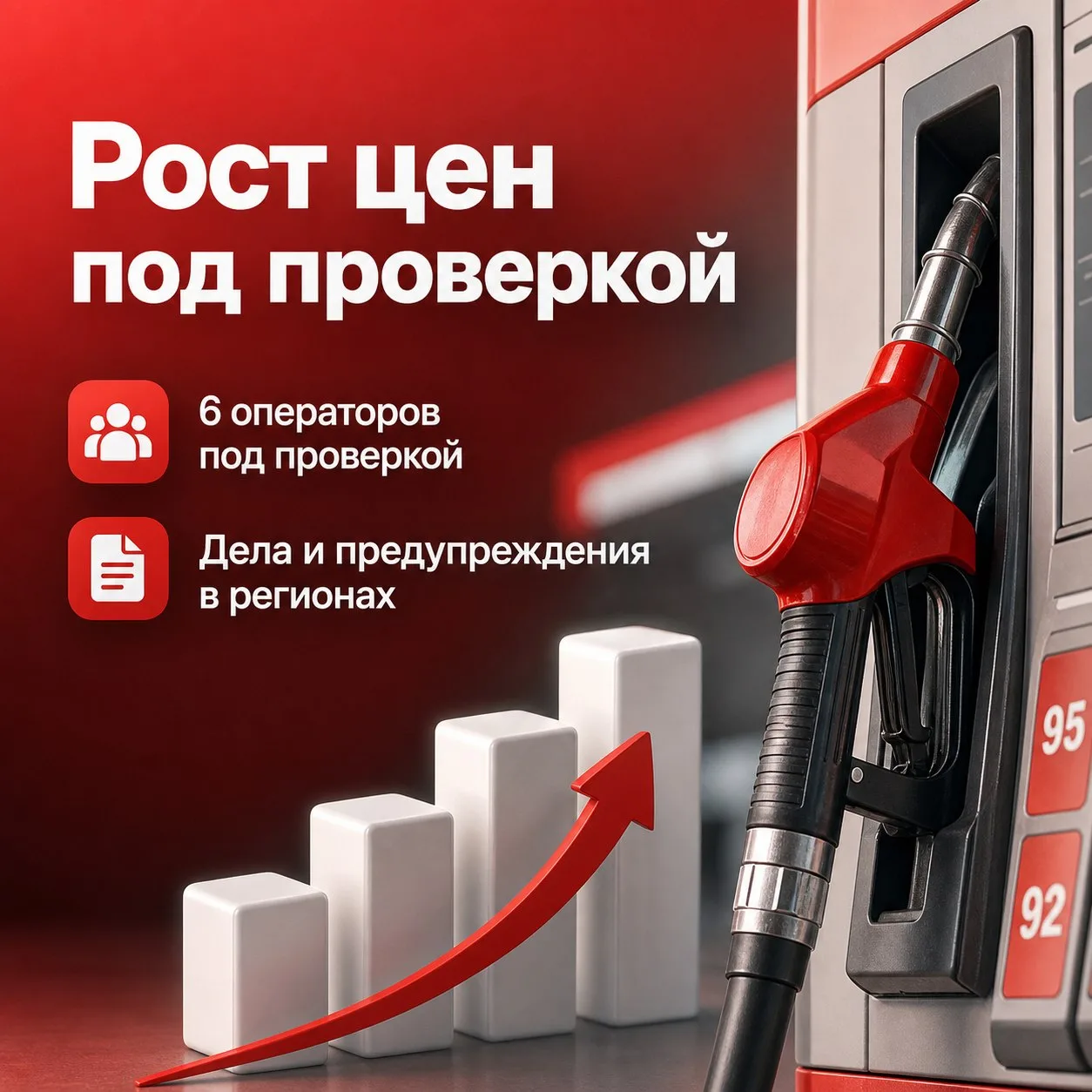 🚨 ФАС возбудила дело против шести операторов АЗС в Московском регионе из-за роста цен