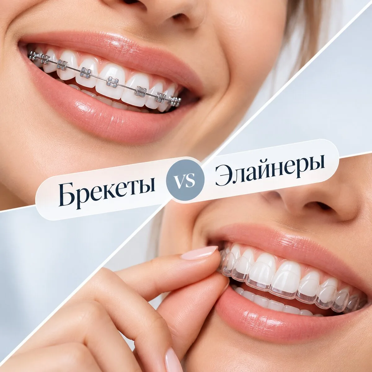 Брекеты vs Элайнеры! Что выбрать — узнайте на приёме