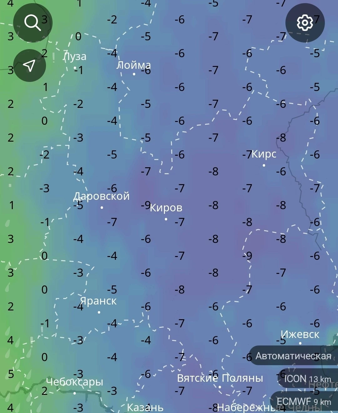 В Кировской области ждут сильные заморозки