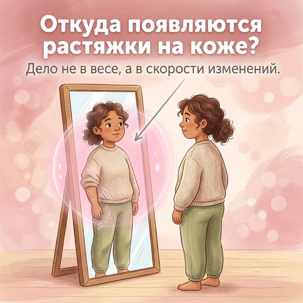 〰️ Откуда появляются растяжки на коже?