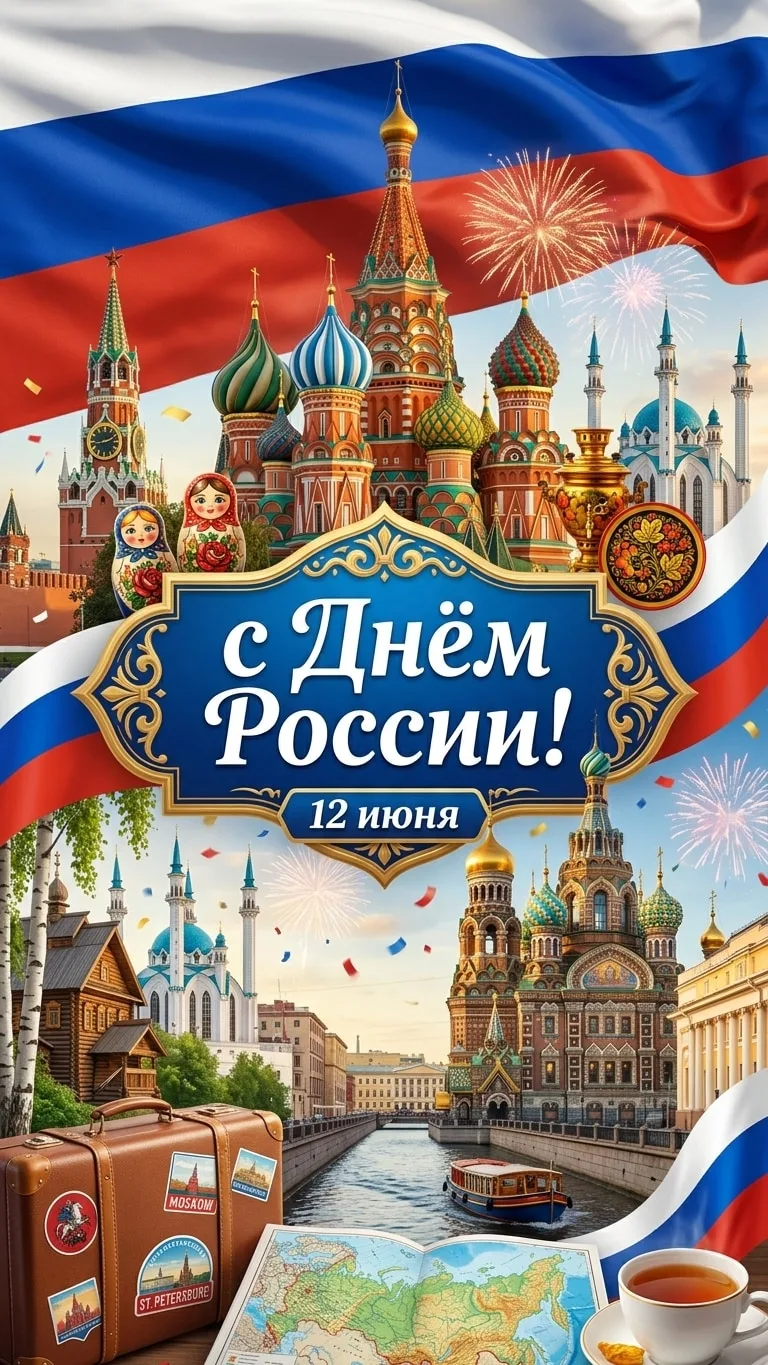 С Днём России! 🇷🇺

12 июня - праздник нашей страны и всех, кто любит её, где бы сейчас не находилс