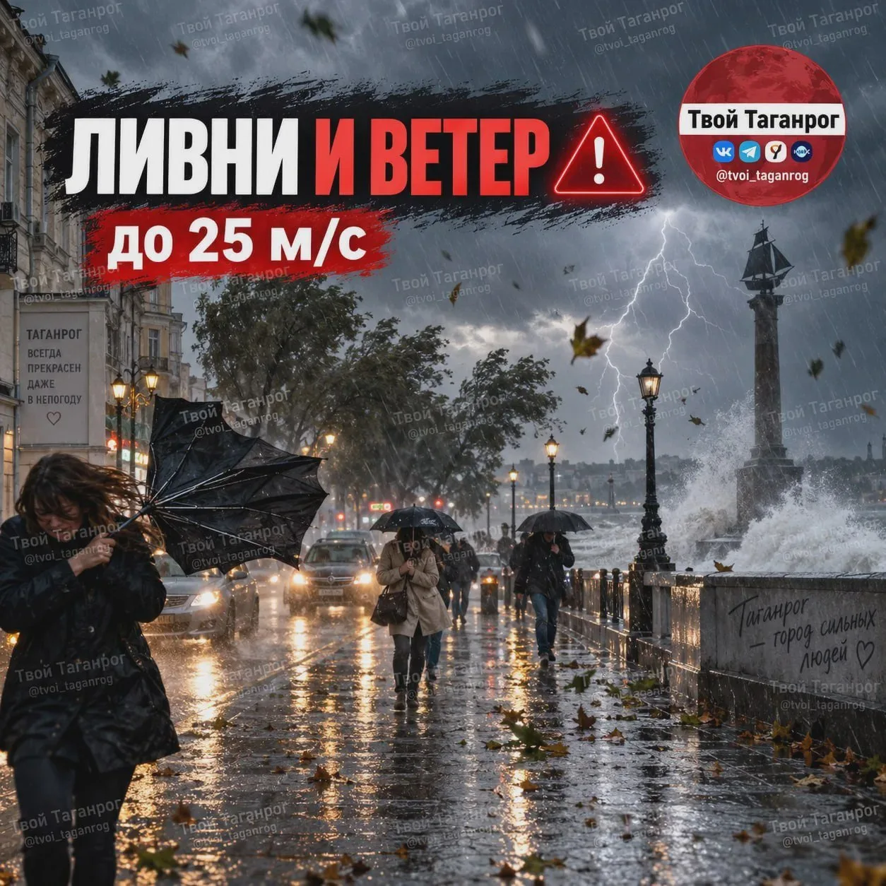 В Ростовской области объявили штормовое предупреждение