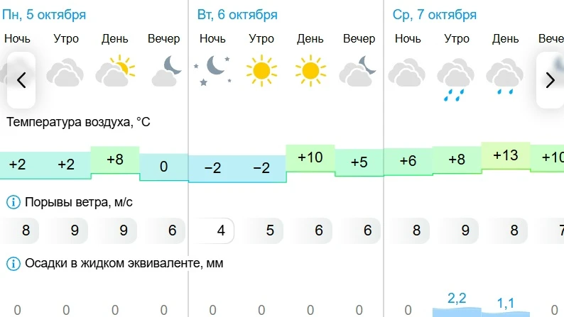 Погода в Альметьевске на 3 дня