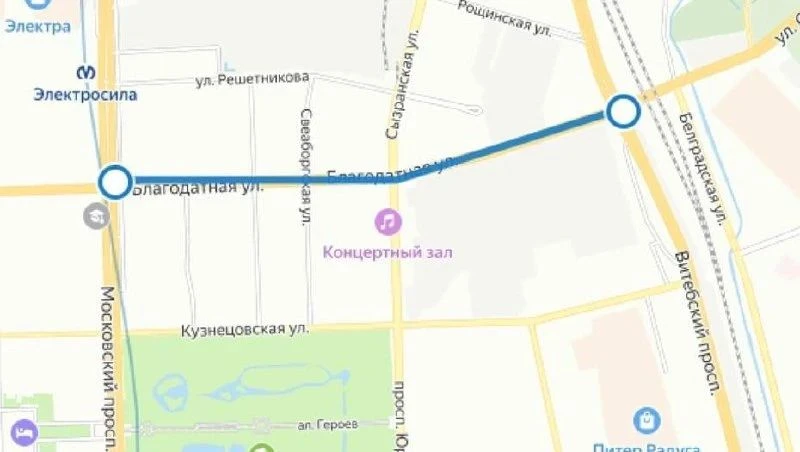 ⚠️ С 5 октября по 8 ноября в Московском районе Петербурга ограничат движение транспорта