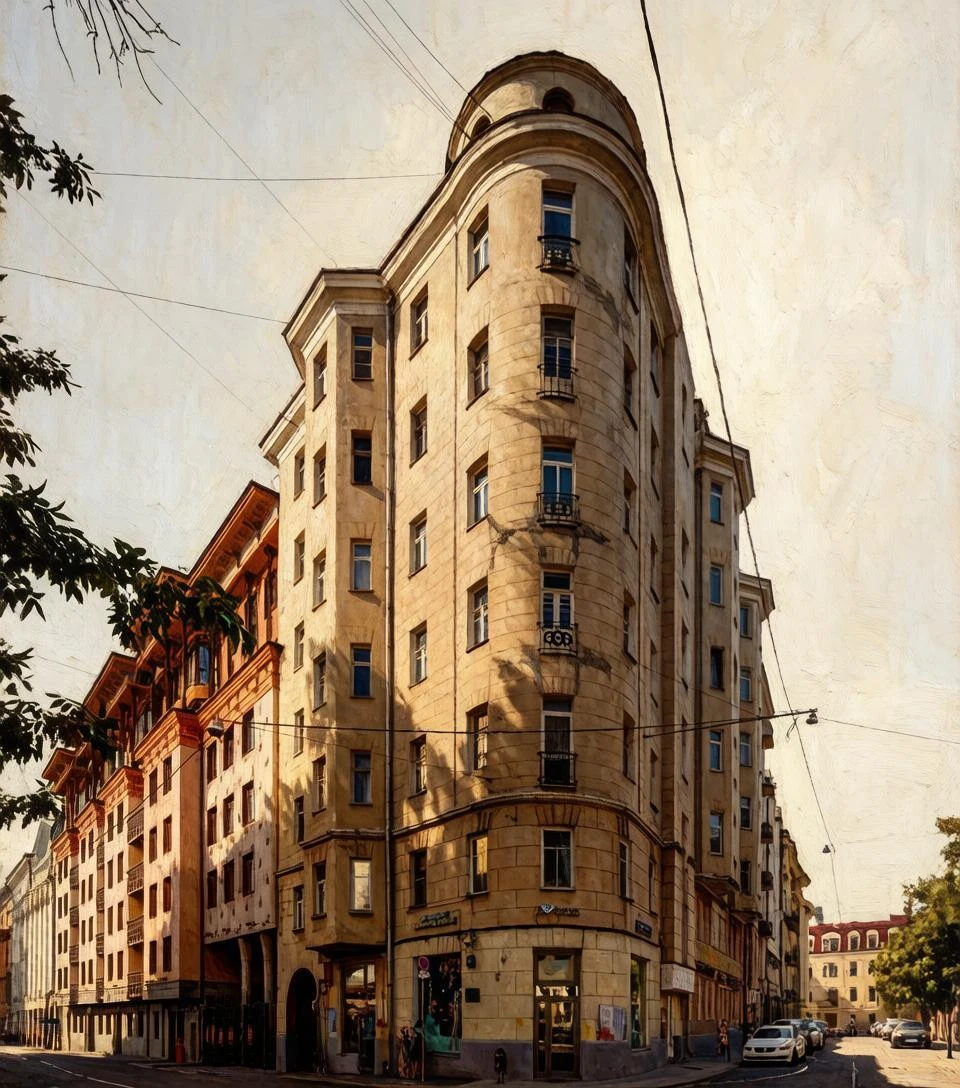 М. Афанасьевский пер., 5/15 . Доходный дом П.П. Костылева – Л.В. Шамшиной, 1905, 1914