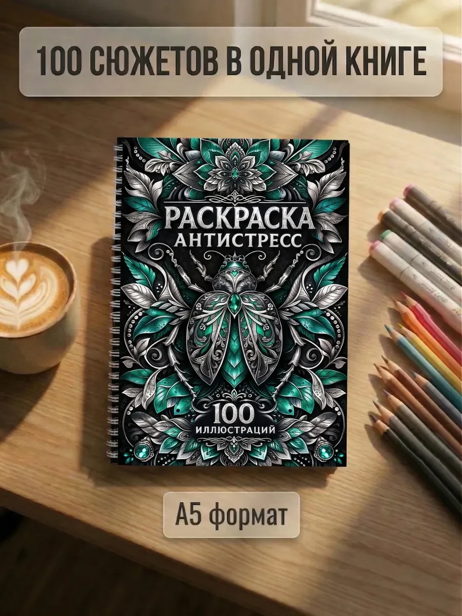 📢 Товар с кешбеком 50-100%

📦 Раскраска антистресс взрослая и для девочек, Мандала (Stickybook)
💸
