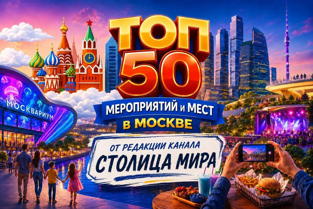 🔥 ТОП-50 лучших бесплатных мероприятий и крутых мест отдыха в Москве в июне