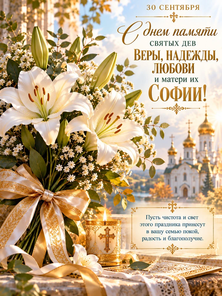 День памяти святых мучениц Веры, Надежды, Любови и матери их Софии