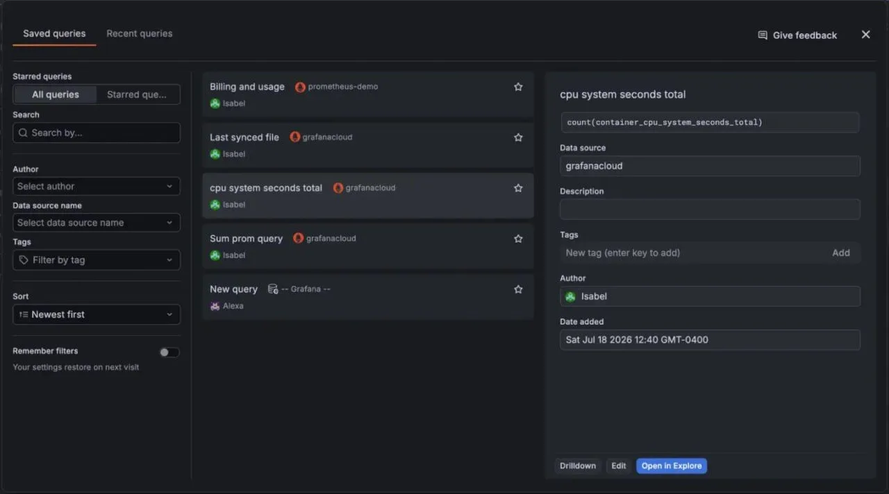 Вышла Grafana 13.2
